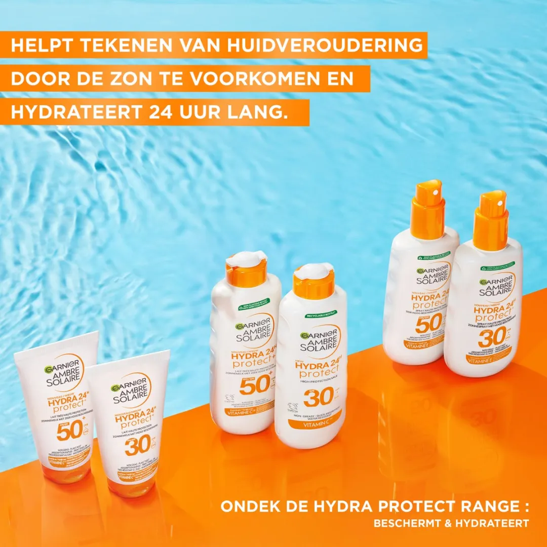 Garnier Ambre Solaire Hydra 24H Zonnebrandcrème SPF 50+ 50ml