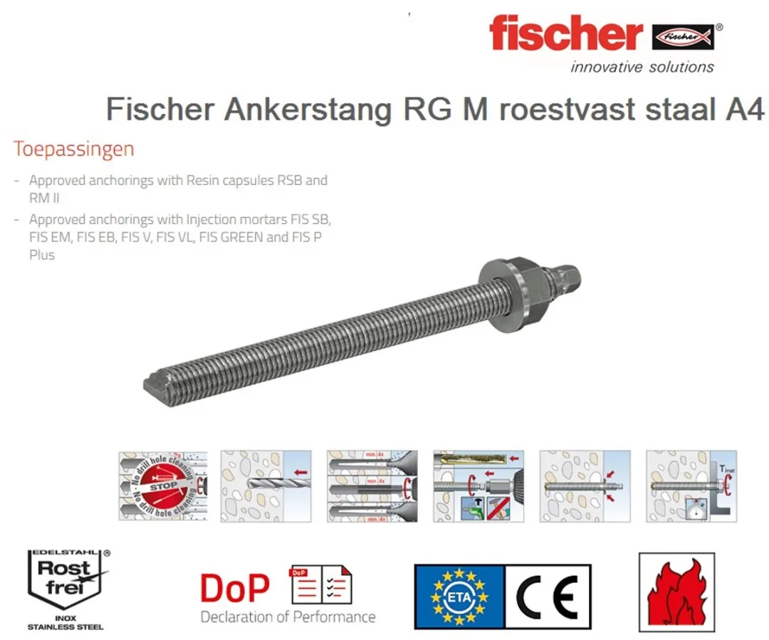 Fischer RGM 24X300 A4 Ankerstang