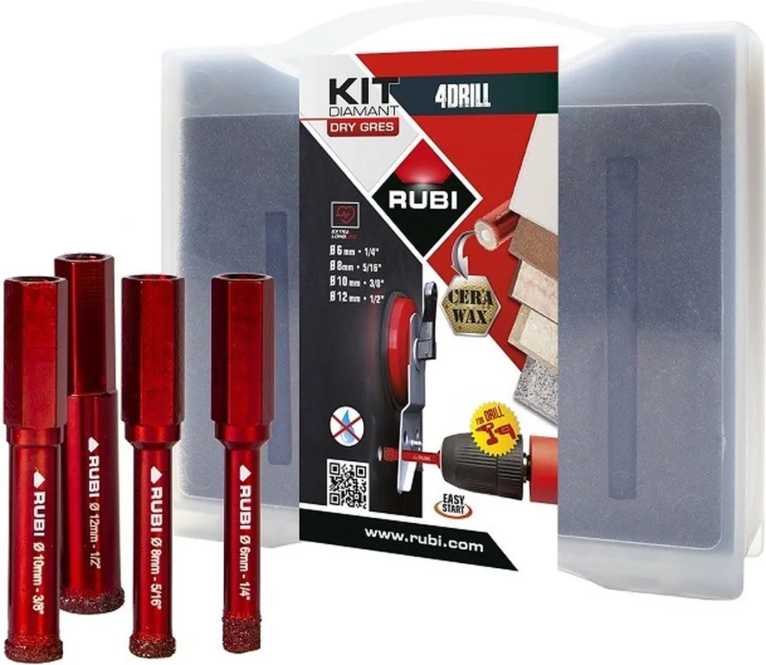 Rubi Tegelboorset 6-12mm HEX 05939