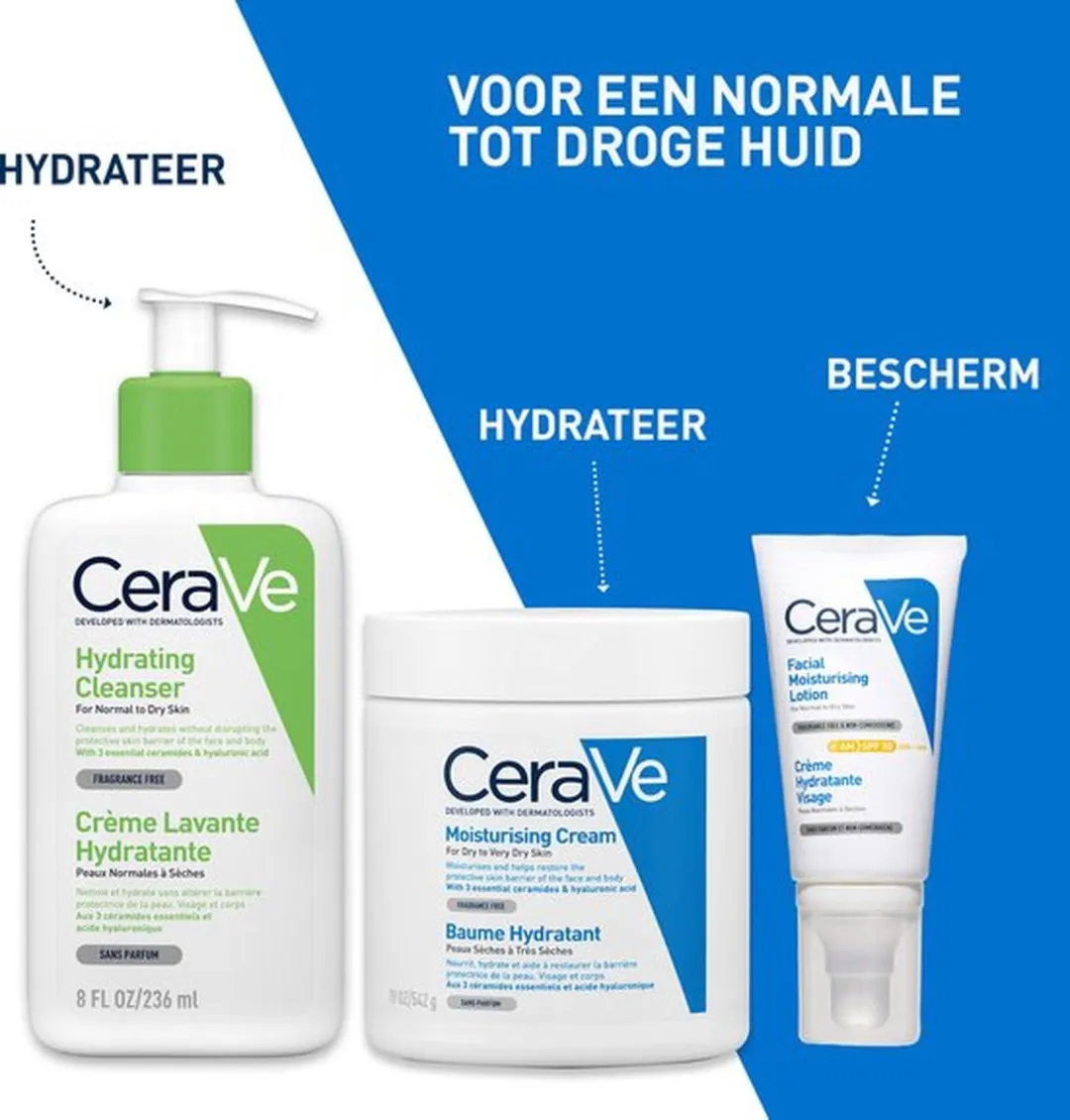 CeraVe Hydraterende Gezichtscrème SPF50 - 2x52ml