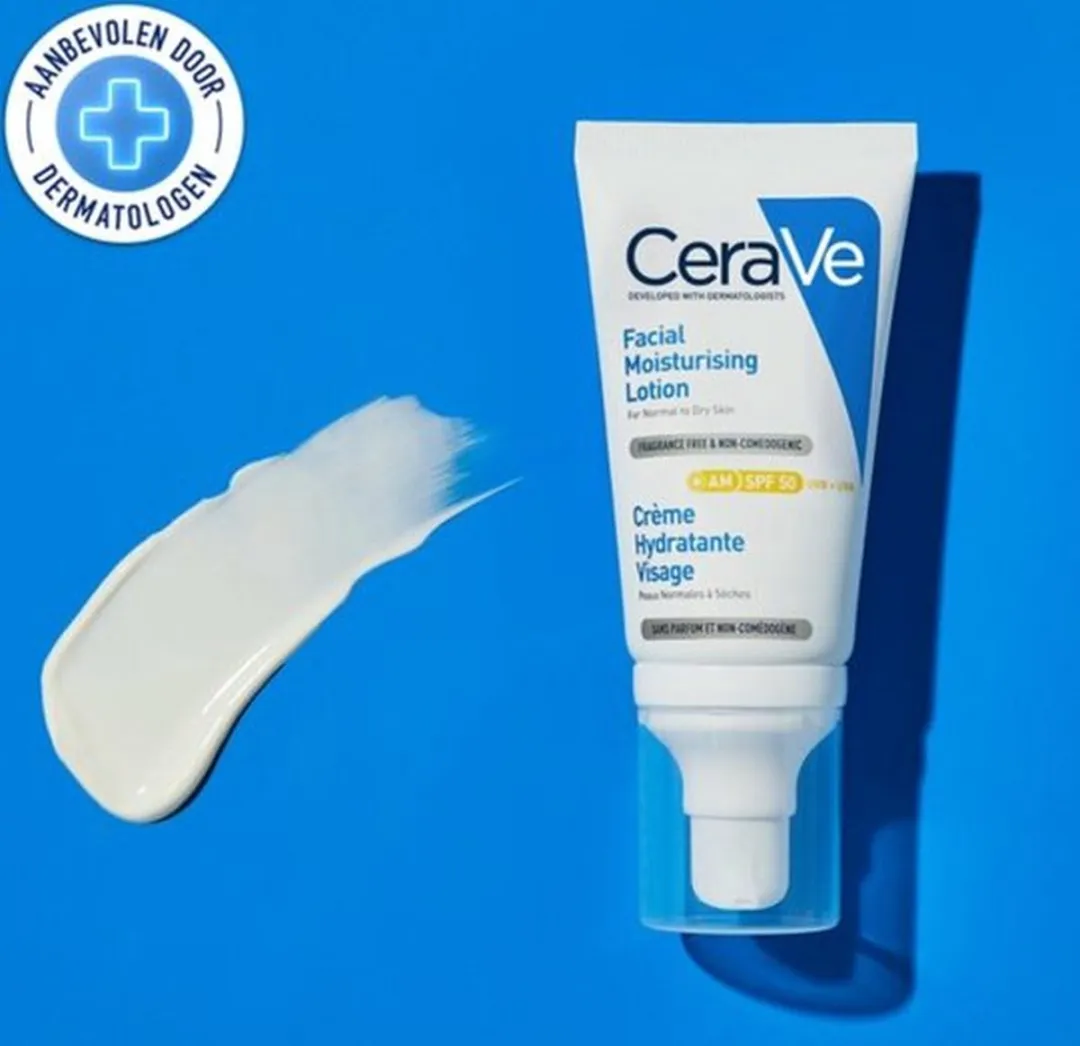 CeraVe Hydraterende Gezichtscrème SPF50 - 2x52ml