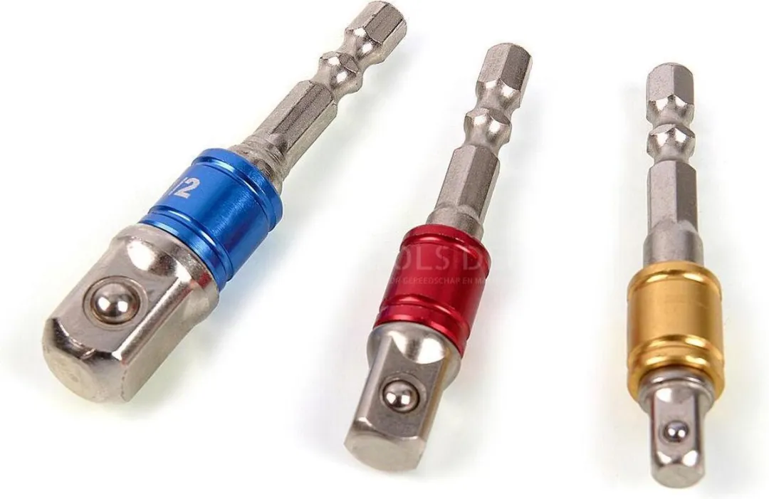 HBM 3-delige Bit-Dop Adapterset met HEX Aansluiting