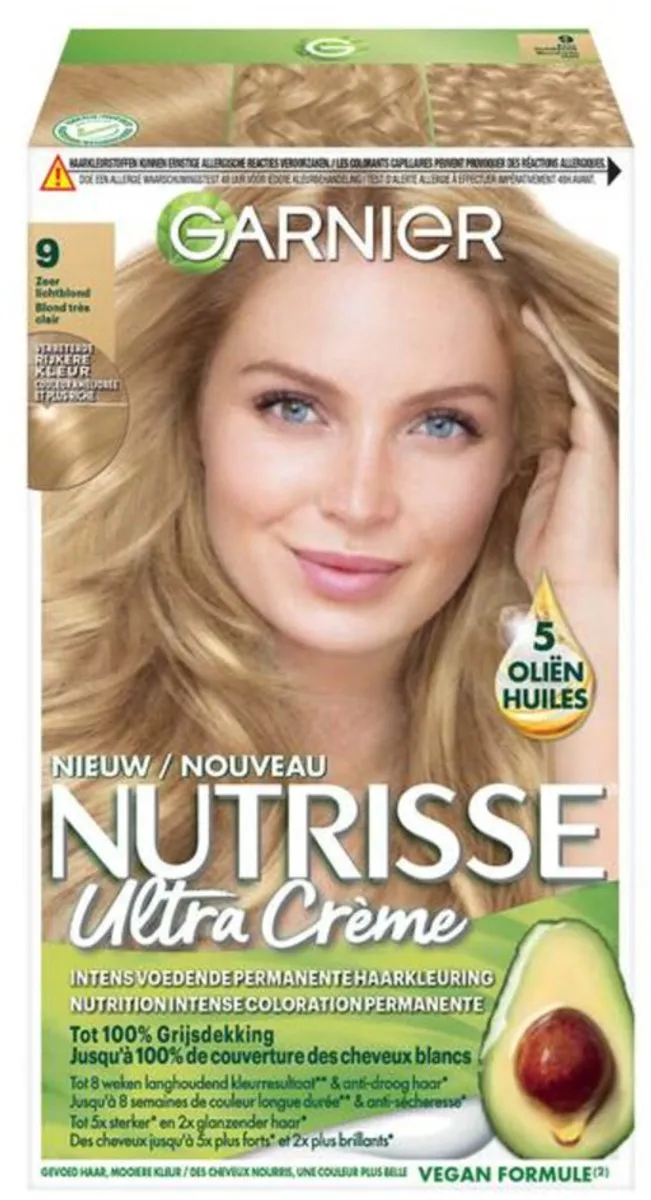 Garnier Nutrisse Ultra Crème 9 Zeer Lichtblond - 12 Stuks