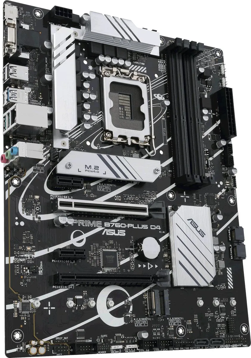 ASUS PRIME B760-PLUS D4 Moederbord - ATX - Intel B760 - LGA 1700