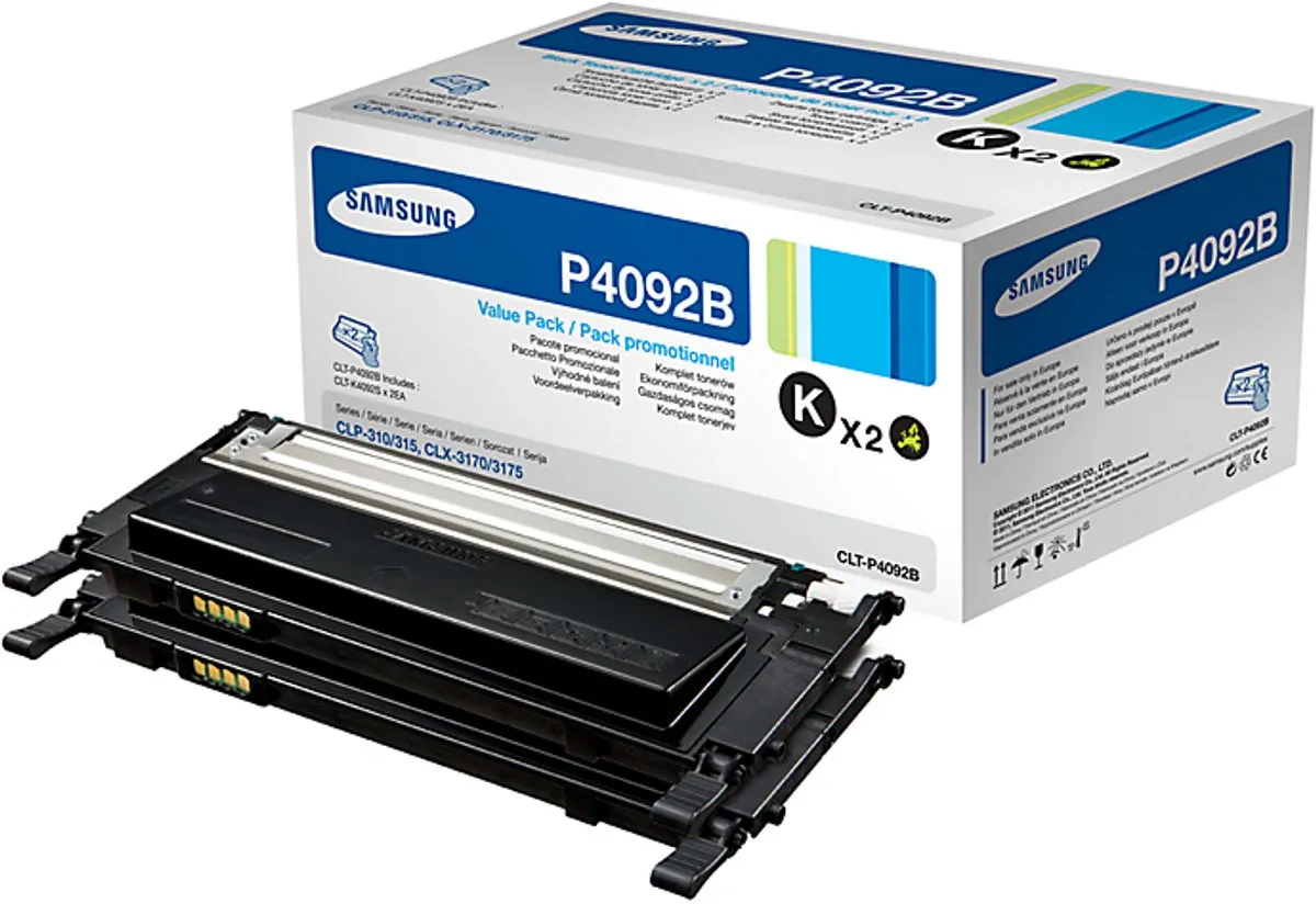 Samsung CLT-P4092B/ELS Tonercartridge Zwart - 1500 pagina's