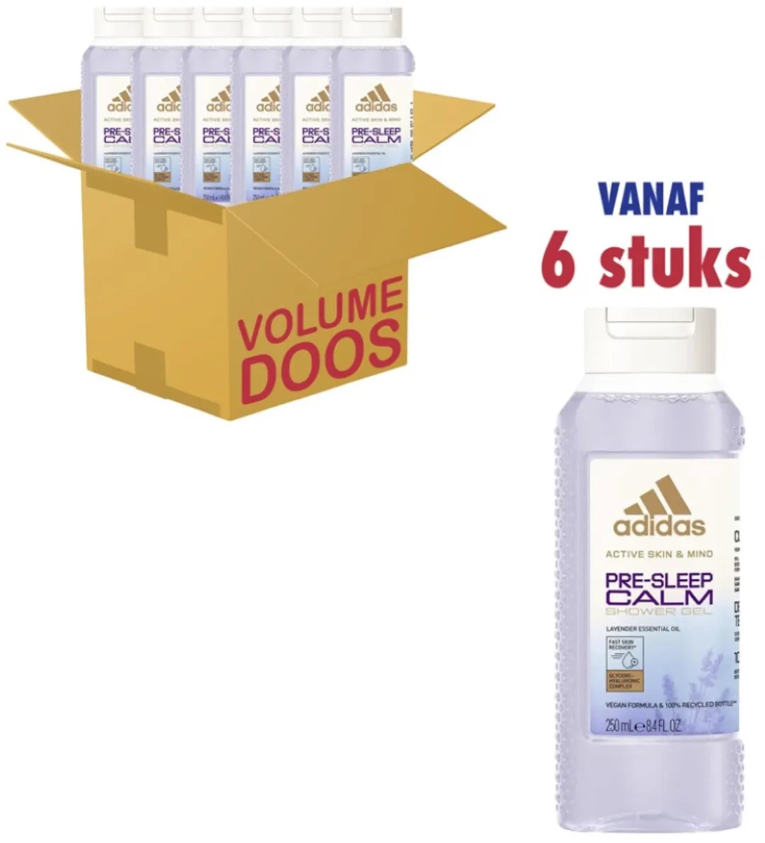 adidas Pre-Sleep Calm Douchgel - 6x250ml