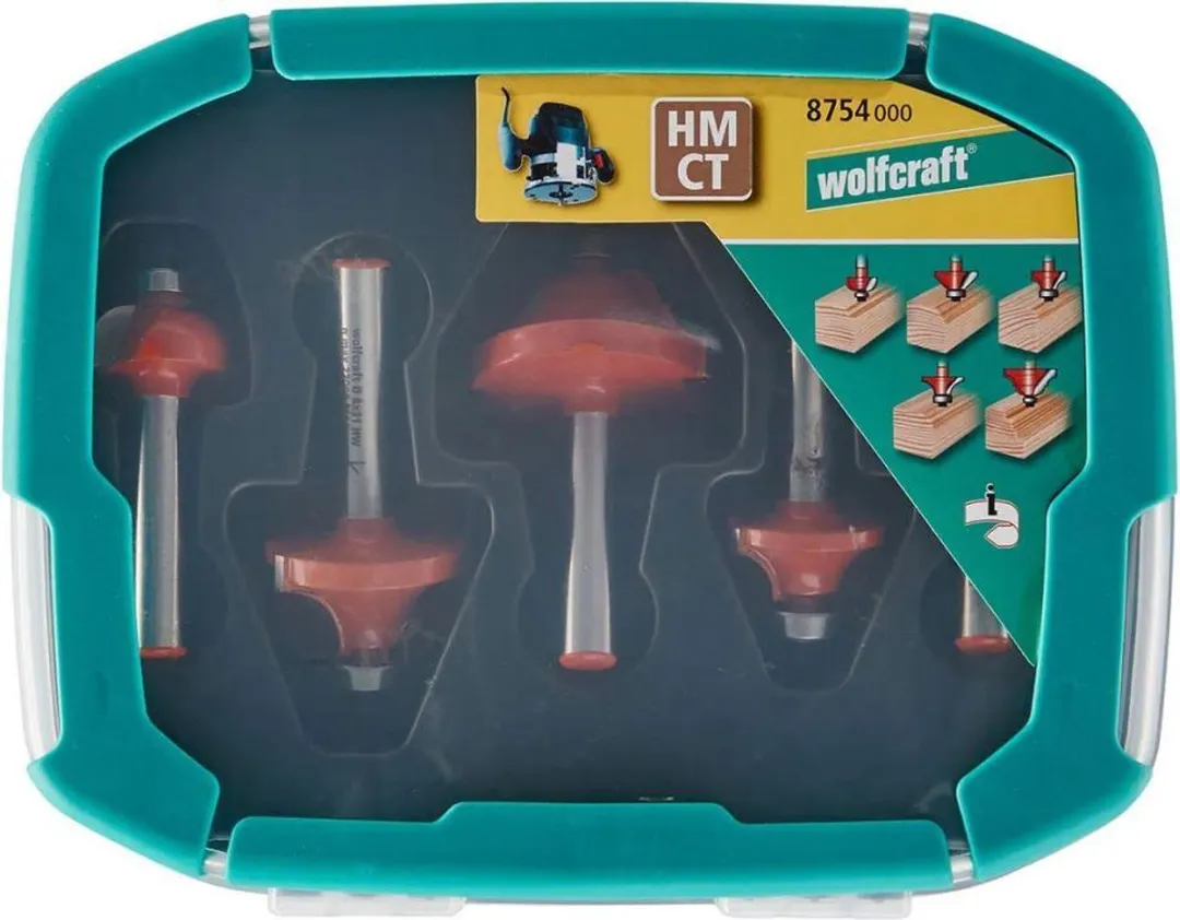 Wolfcraft Profielfrees Set HM 5-delig 8754000 - afbeelding 6 van 6