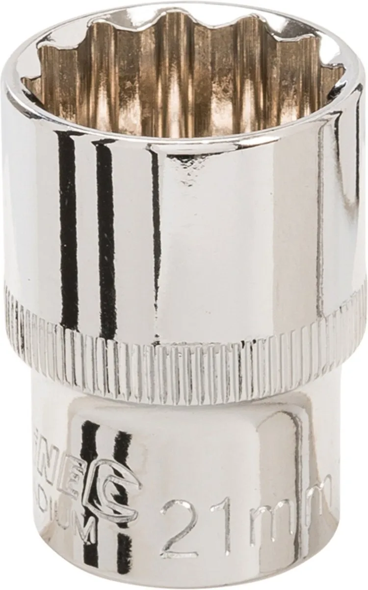Silverline Metrische Zeskantdop 21mm - 12 Kantig