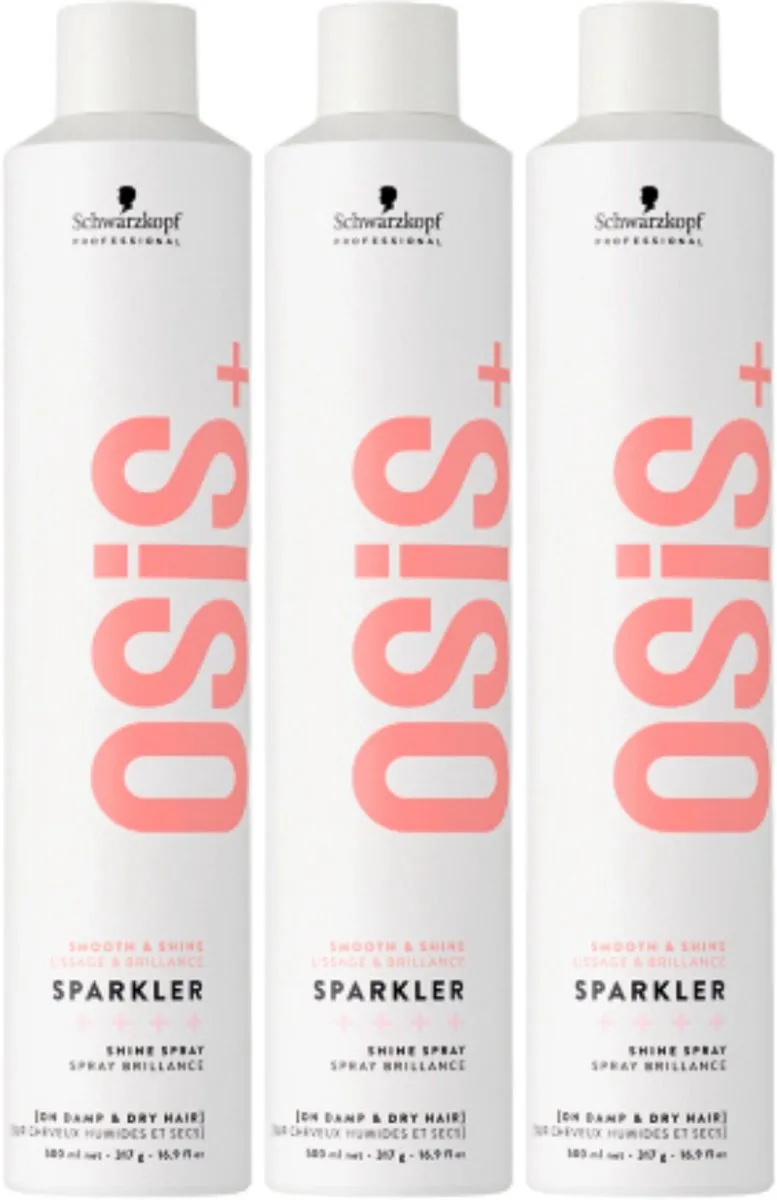 Schwarzkopf OSiS+ Sparkler Shine Spray Triple Set