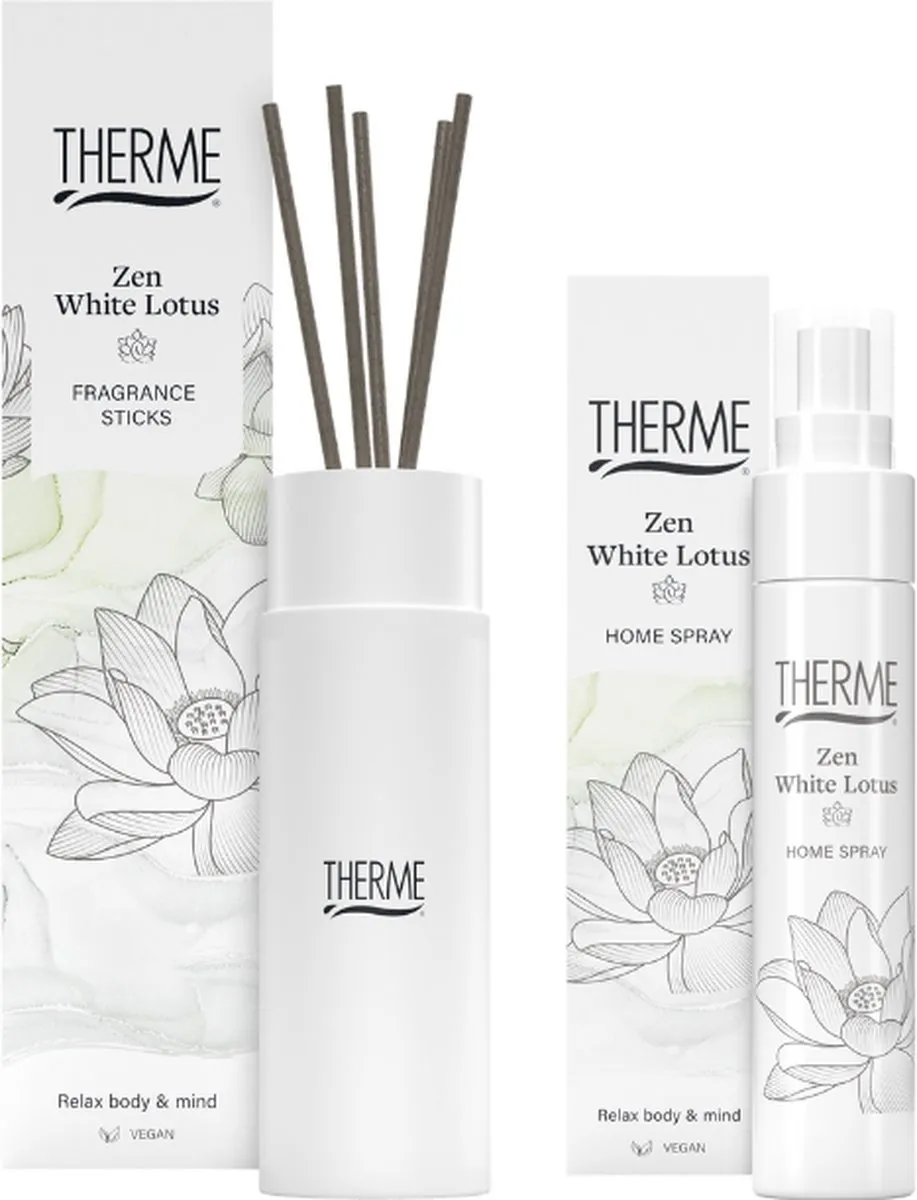 Therme Zen White Lotus Geurkaars Cadeauset