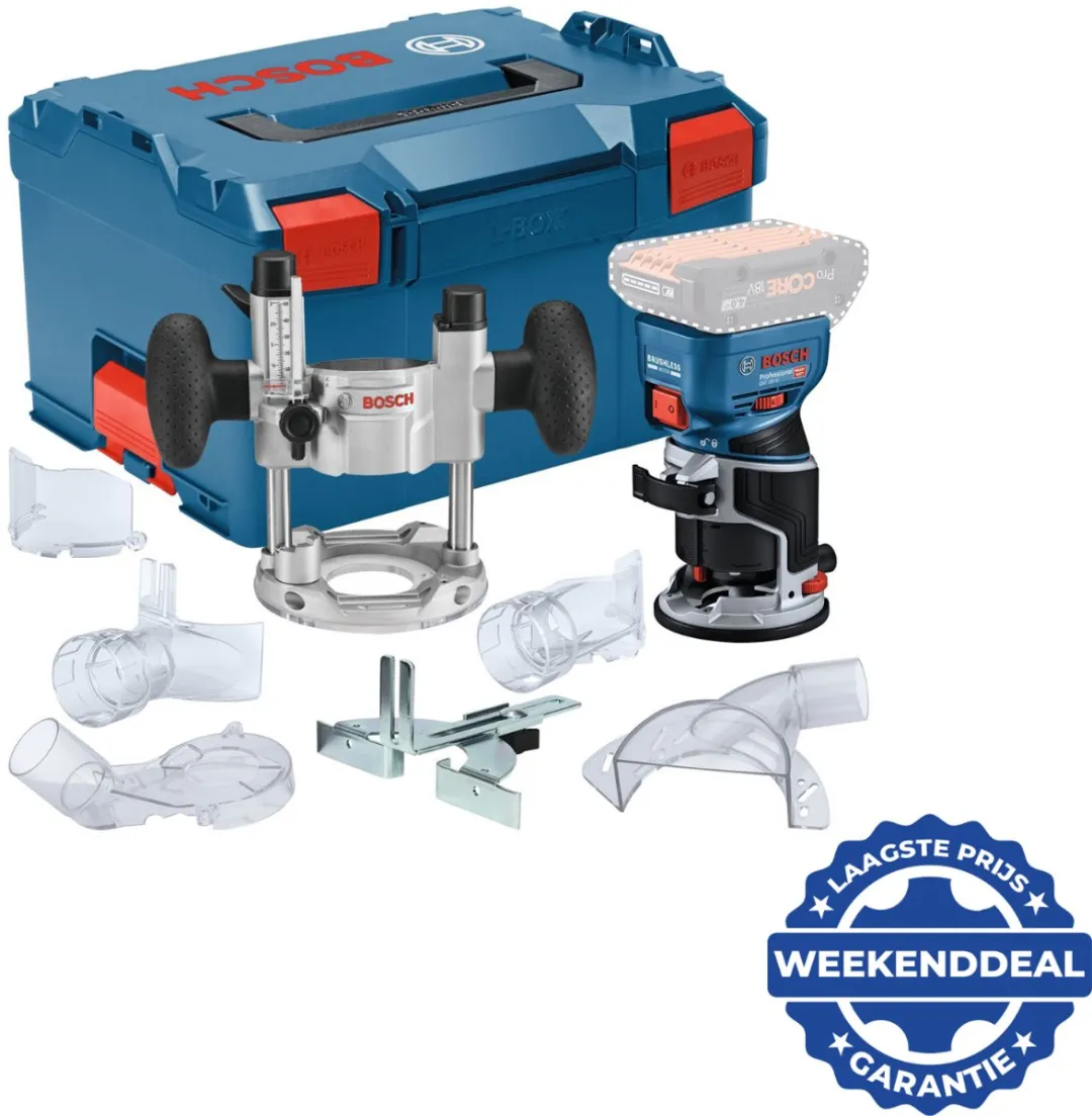 Bosch Professional GKF 18V-8 Accu Boven- en Kantenfrees - Blauw/Zilver/Zwart - afbeelding 6 van 6