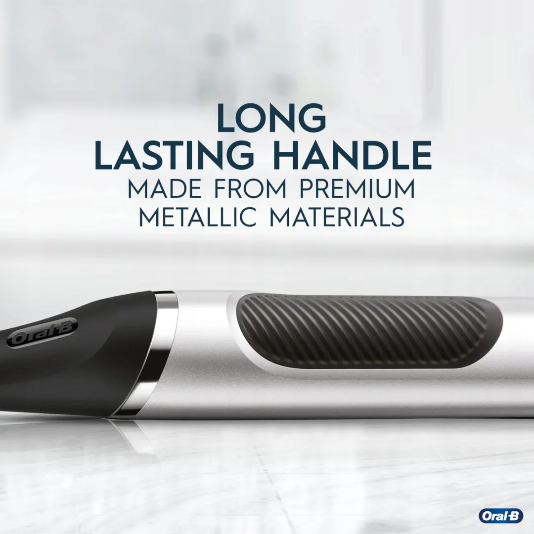 Oral-B Clic Zilver Handtandenborstel met Magnetische Houder