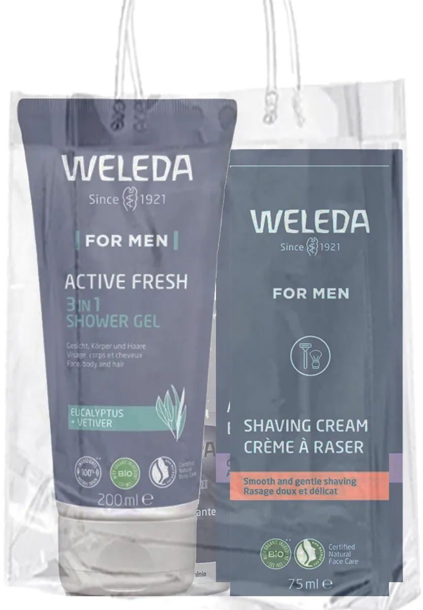 Weleda Men Verzorgingsset - Deodorant & Douchegel 425ml - 4 Stuks