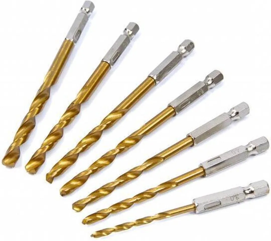 Silverline Boorbitset Titanium 7-delig 3-6,5mm