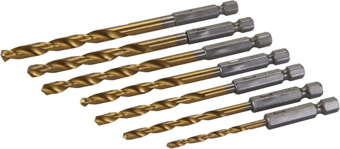 Silverline Boorbitset Titanium 7-delig 3-6,5mm
