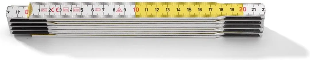 Hultafors T59-2-10VG TR Duimstok 2m - Hout Wit/Geel