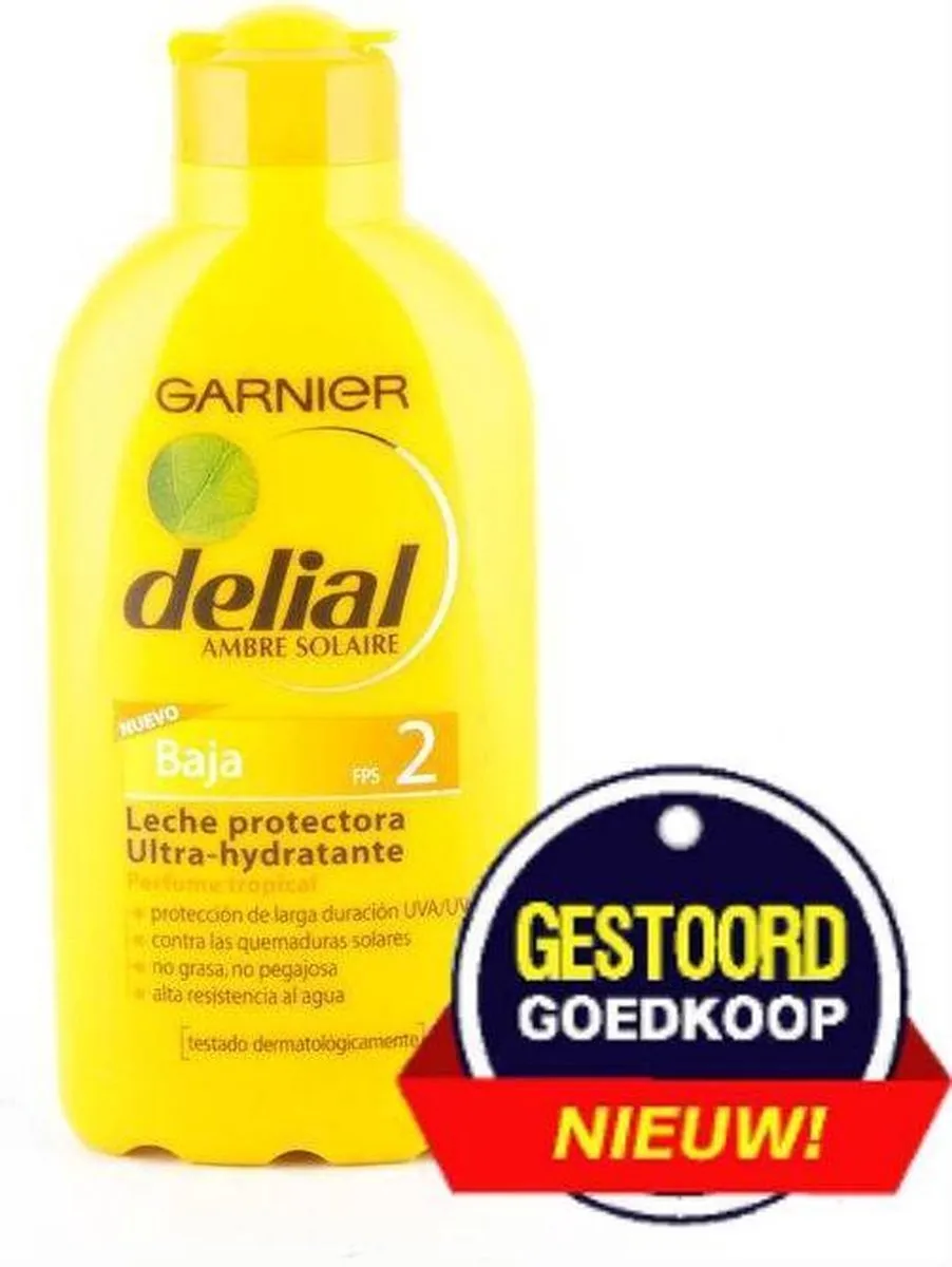 Garnier Ambre Solaire Delial Zonnemelk SPF 2 200ml