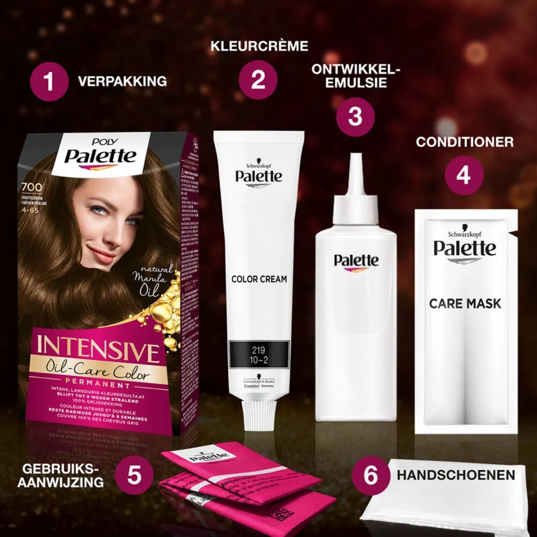 Schwarzkopf Poly Palette Haarverf 115ml - Donkerblond