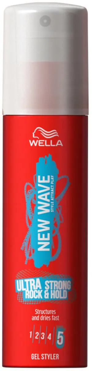Wella New Wave Rock & Hold Gel Styler 6x100ml - afbeelding 6 van 6