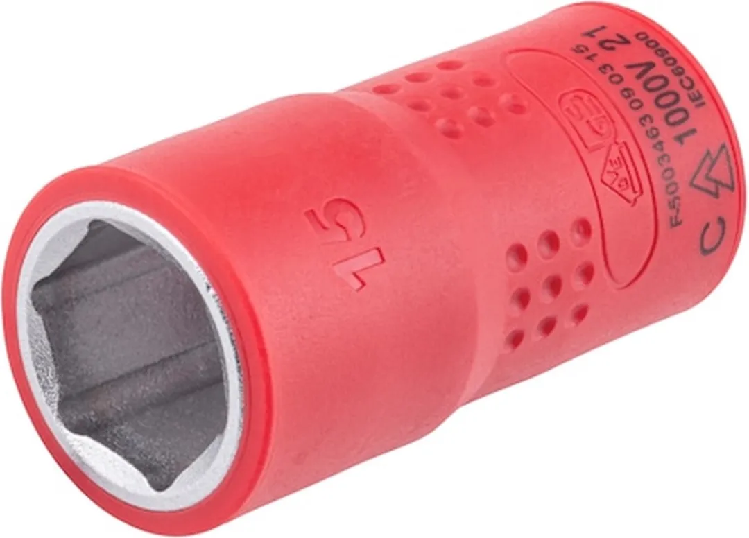 Würth VDE Dopsleutel 3/8" 15mm - 1 Stuk