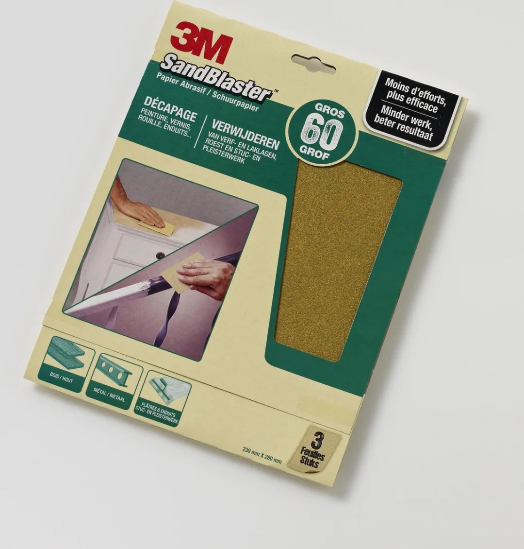 3M SandBlaster Schuurpapier Groen P60