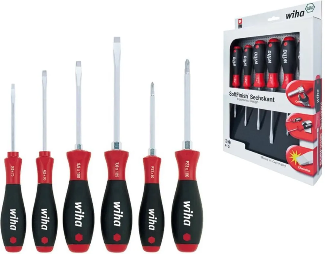Wiha 308ZK6 SoftFinish Schroevendraaierset