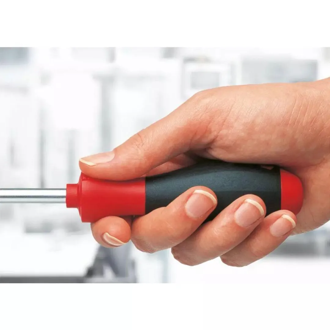 Wiha 308ZK6 SoftFinish Schroevendraaierset - 6-delig - Zwart/Zilver/Rood