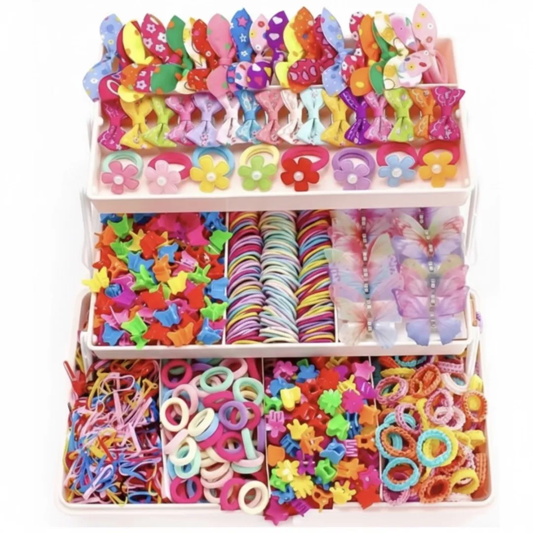NUVEX Kinder Haaraccessoires Set 555 Stuks