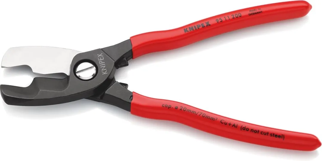Knipex 95 11 200 Kabelschaar 200mm - Kunststof grepen