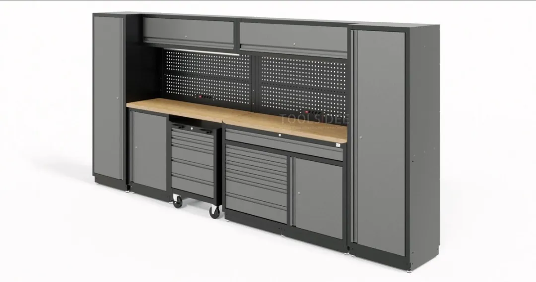 HBM Modulair Werkplaatssysteem KH13313 - 13-delig - Zwart/Grijs