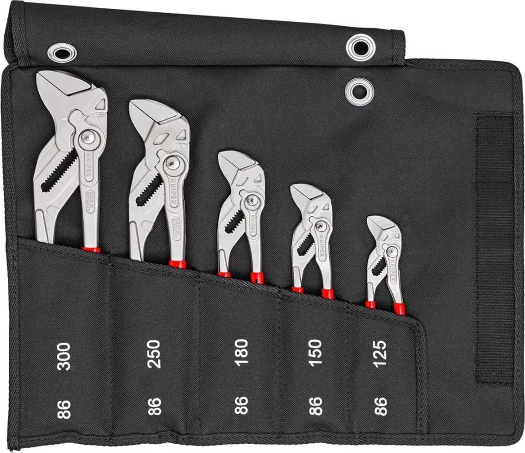 Knipex 001955S4 Sleuteltangenset 5-delig - 125/180/250/300mm
