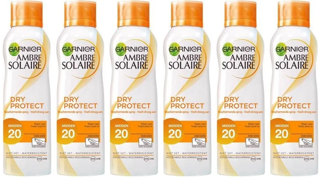 Garnier Ambre Solaire Dry Protect Zonnebrandspray SPF 20