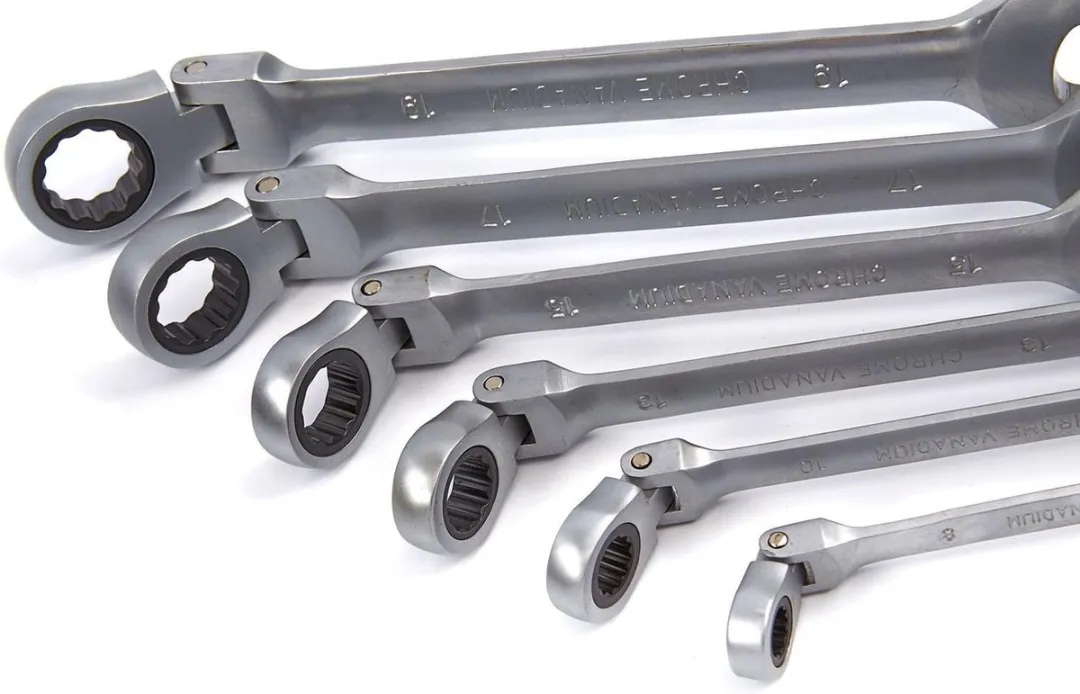 HBM 6-delige Ringratel Steeksleutelset 8-17mm