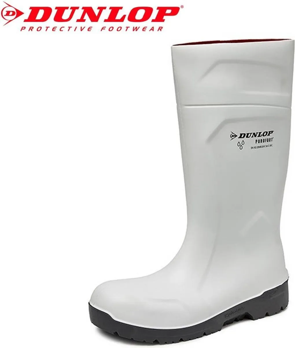 Dunlop Purofort CB71431 Knielaarzen Wit - 44