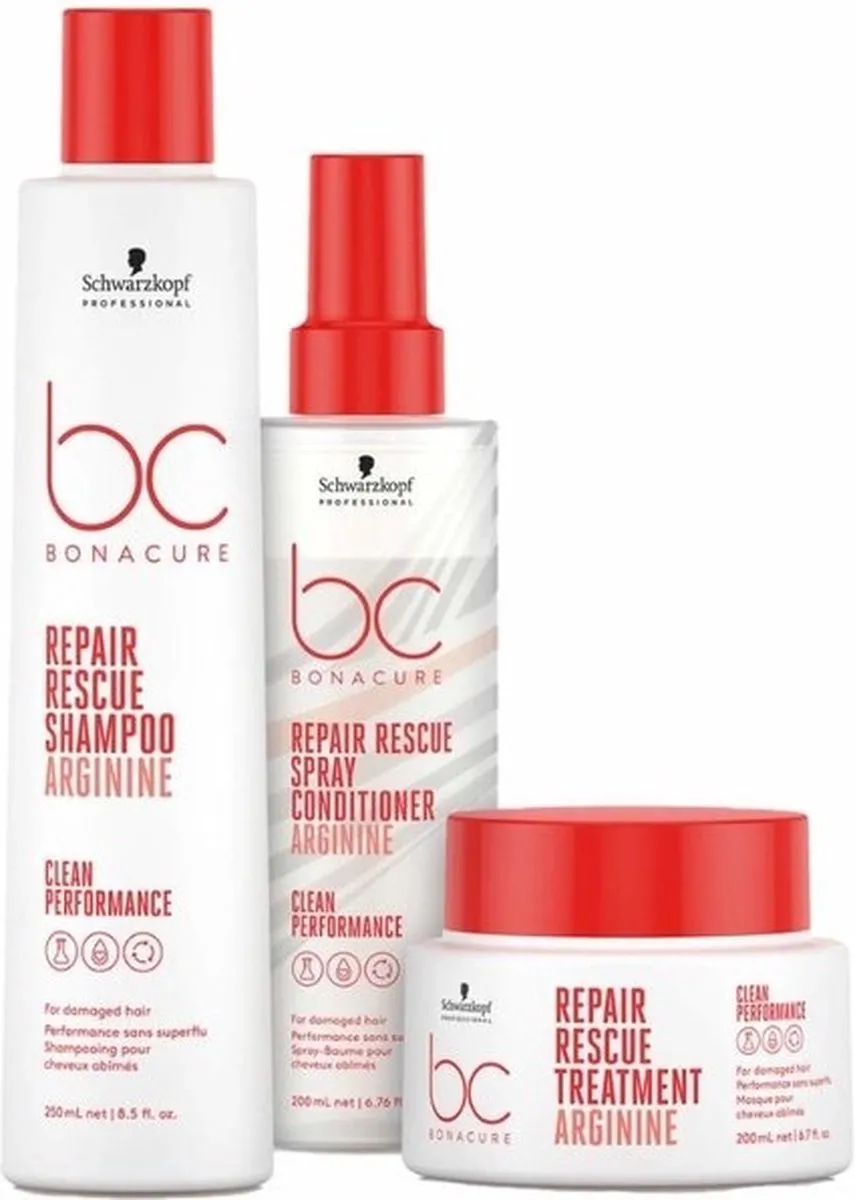 Schwarzkopf Bonacure Repair Rescue 650ml - 3 Stuks