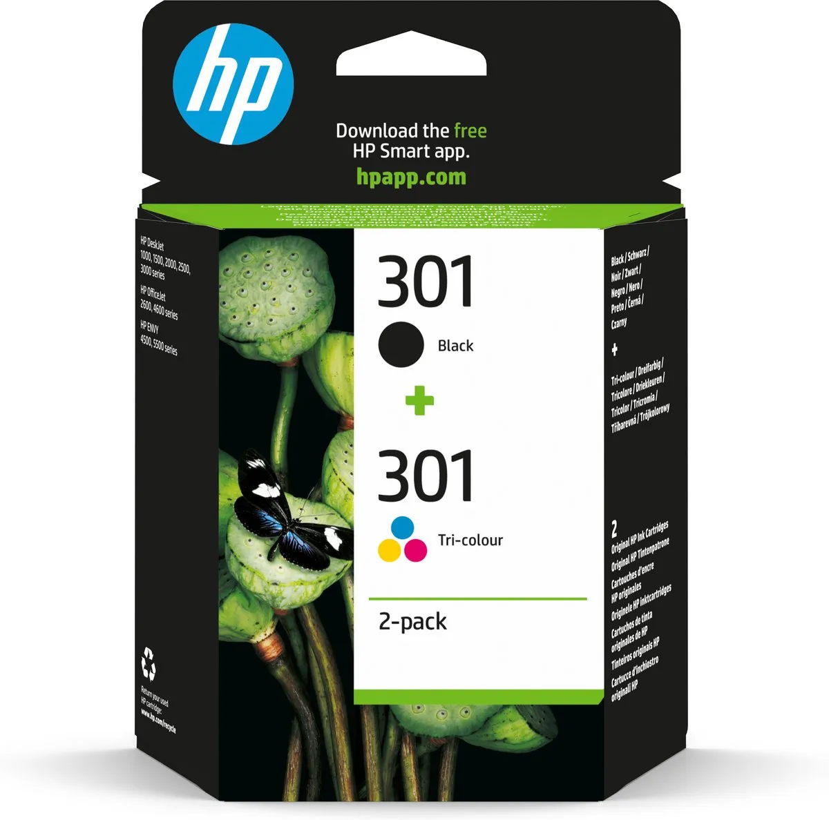 HP 301 N9J72AE#ACU Inktcartridge - Zwart & Kleur - 170 pagina's