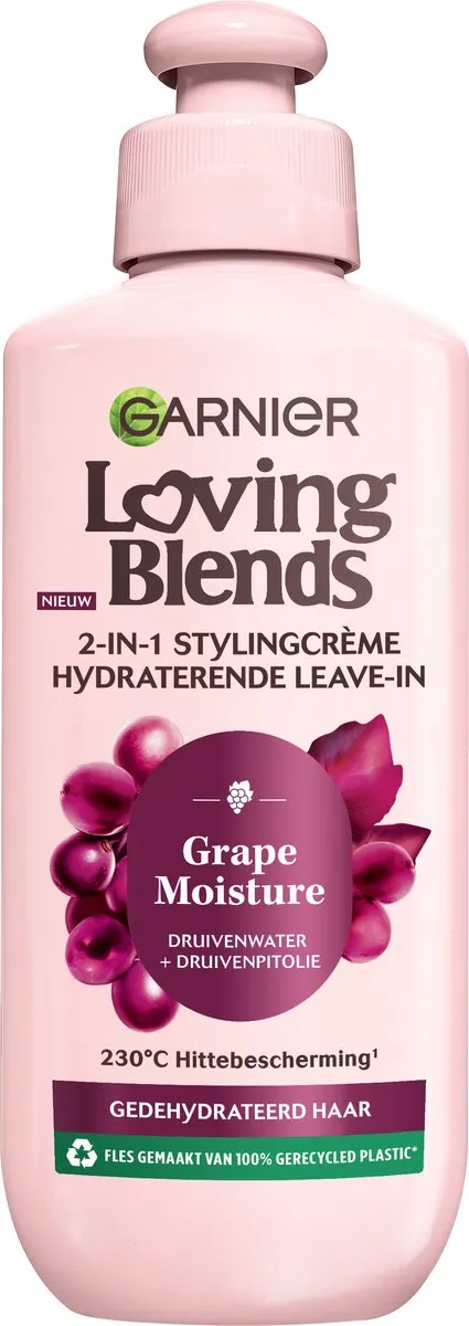 Garnier Loving Blends Grape Moisture Leave-in Crème 200ml - 6 Stuks