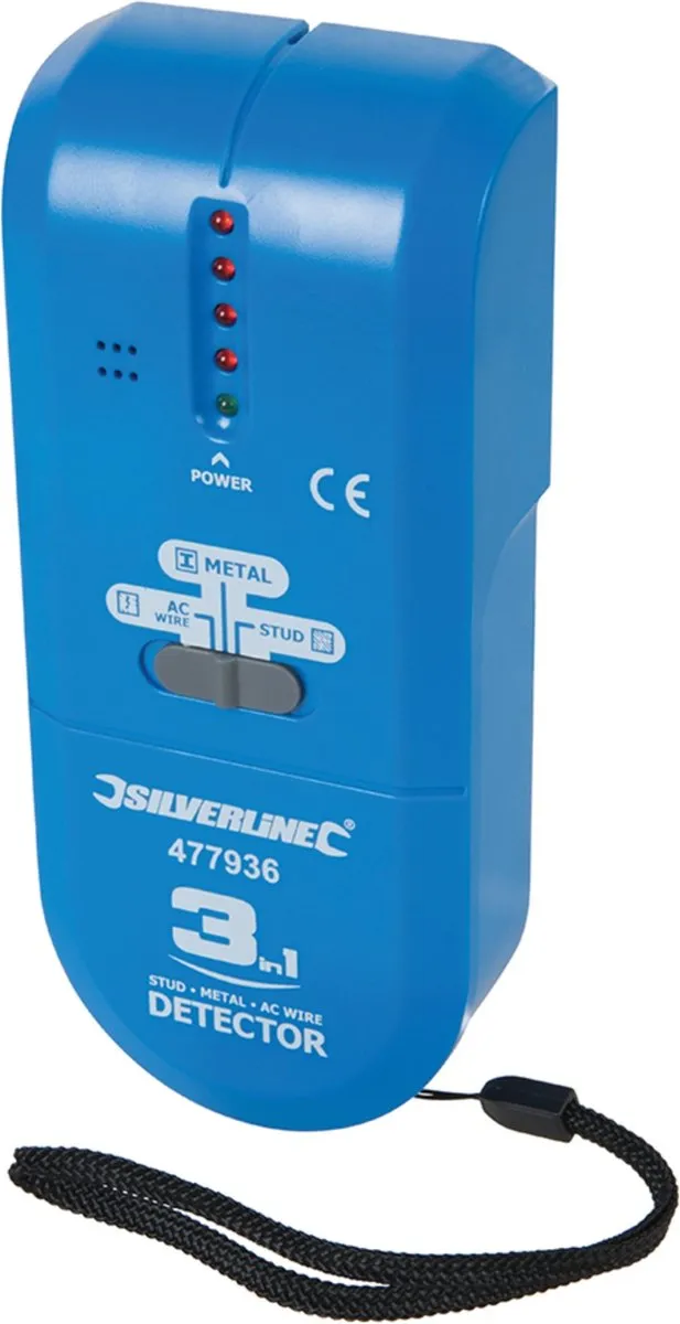 Silverline Metaal 3-in-1 Stud- en Stroomdetector
