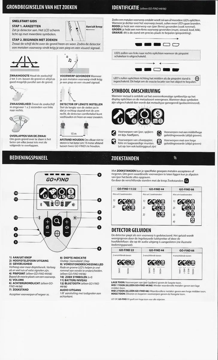 Minelab GO-FIND 11 metaaldetector voor kinderen en volwassenen - super compact - eenvoudige bediening - waterdichte zoekschijf - 2 jaar garantie