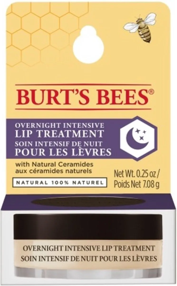 Burt's Bees Overnight Lip Treatment - 7.08ml Transparant