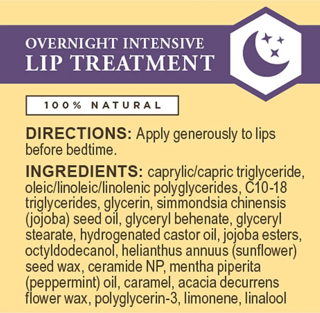Burt's Bees Overnight Lip Treatment - 7.08ml Transparant