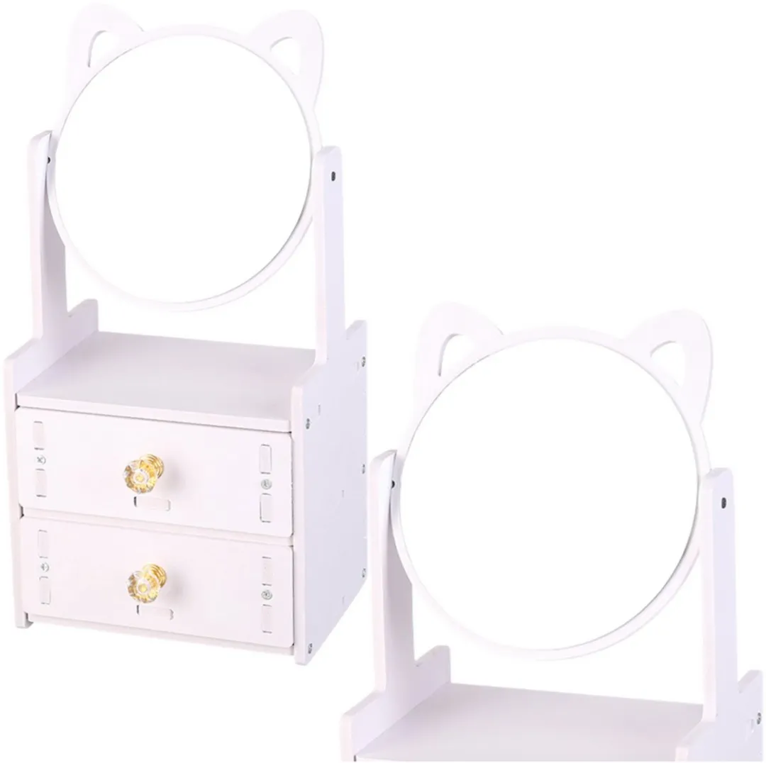 Lean Toys Mini Opmaaktafel met Spiegel