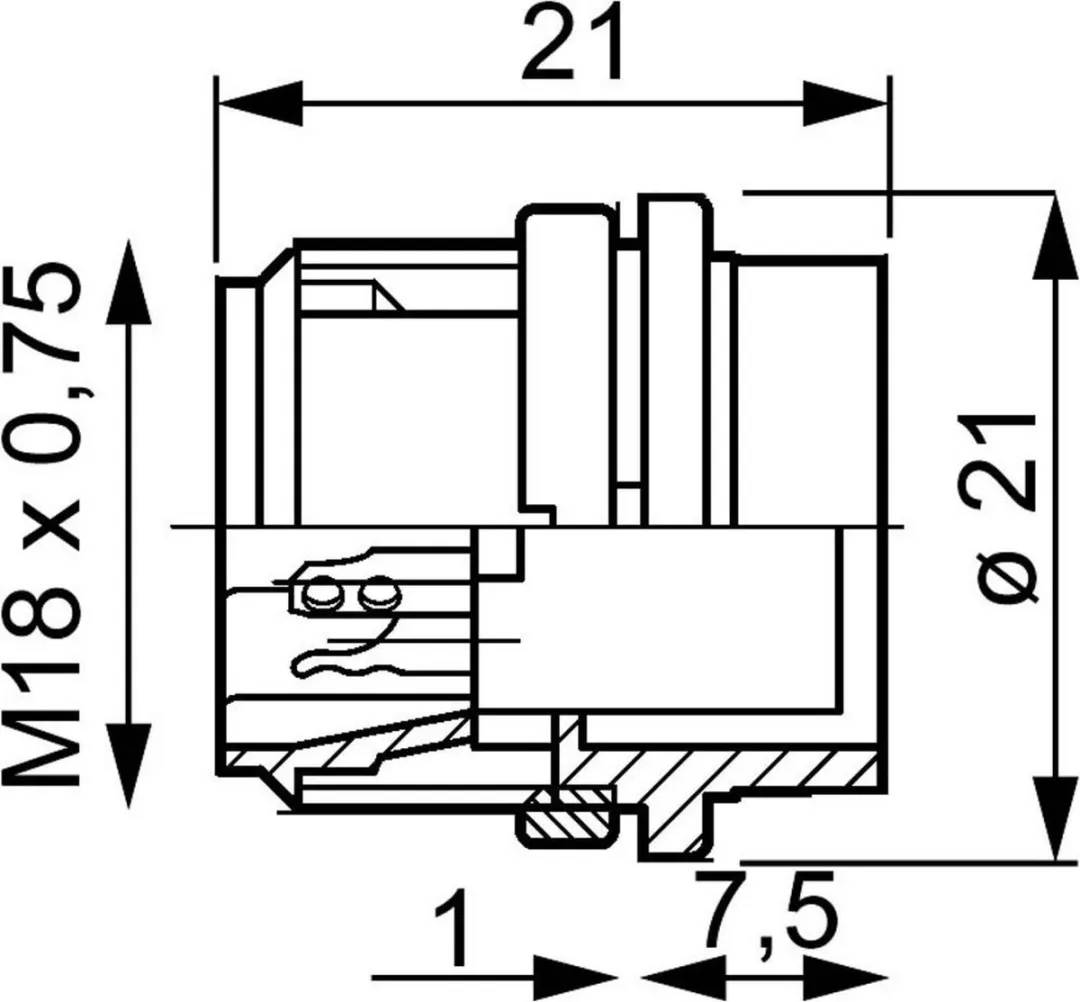 Amphenol T 3377 000 Ronde Connector Bus C091 - 5 Polig