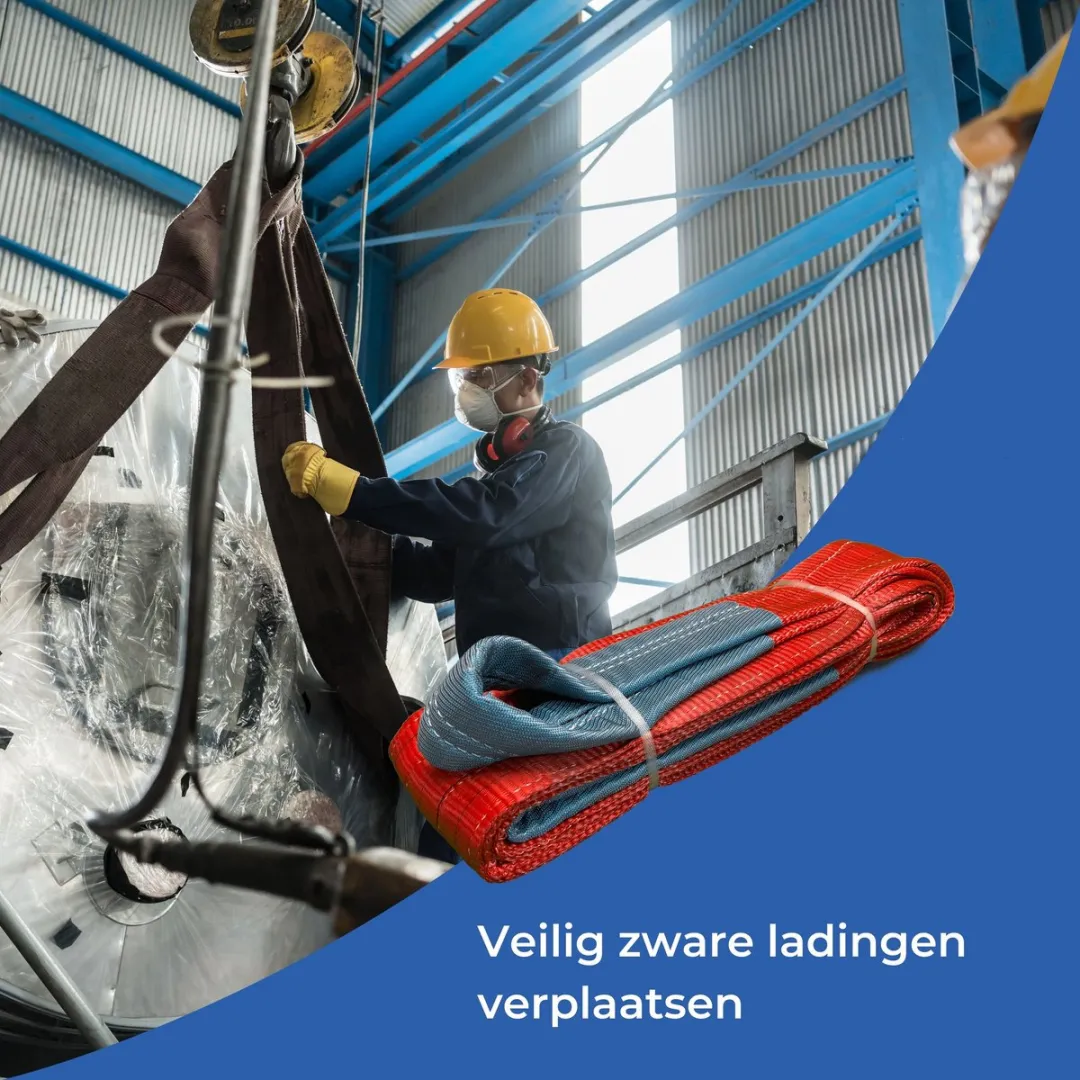 TETRA WSB Hijsband 5 Ton - 10m - Rood - afbeelding 6 van 6