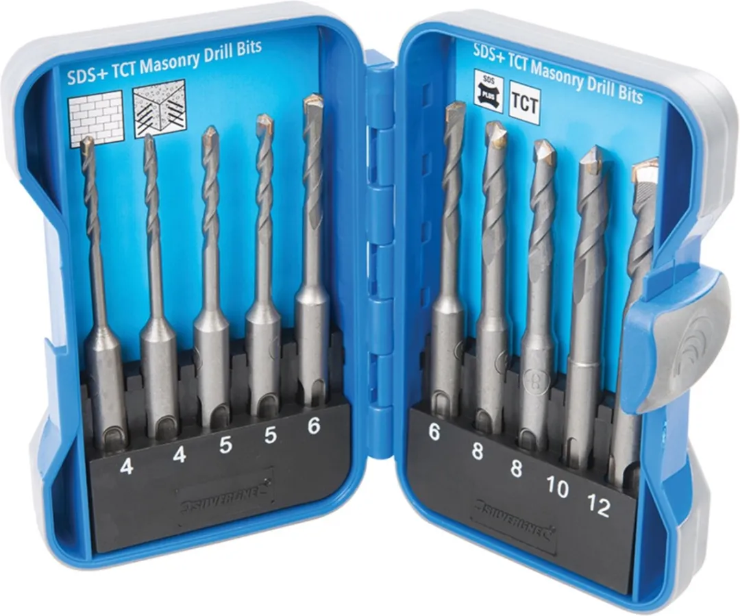 Silverline SDS-plus Metselwerk Boorbitset 10-delig 4-12mm