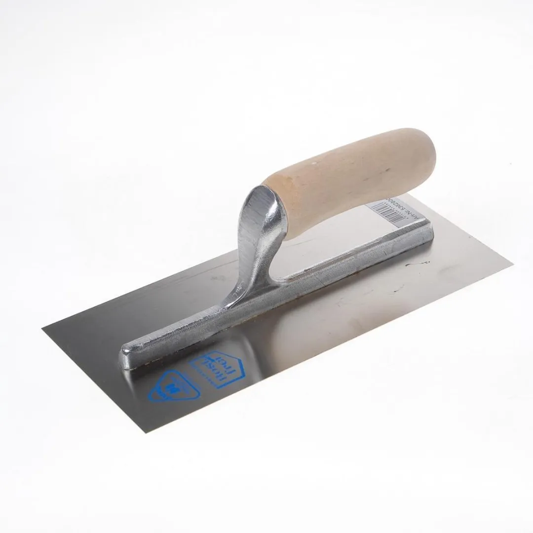 Jung Plakspaan 280x120mm - Chroom met Houten Handvat