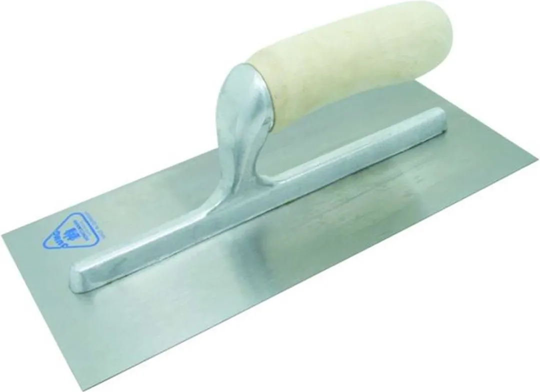 Jung Plakspaan 280x120mm - Chroom met Houten Handvat