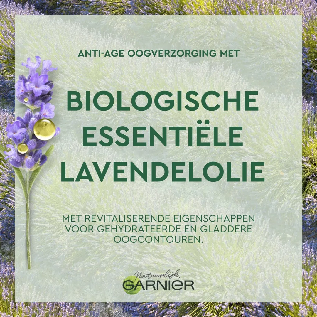 Garnier Bio Anti-age Oogcrème 15ml - Lavendel - afbeelding 6 van 6