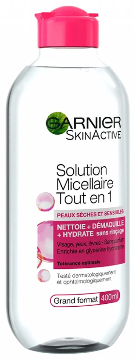 Garnier SkinActive Micellaire Oplossing 400ml - Droge & Gevoelige Huid