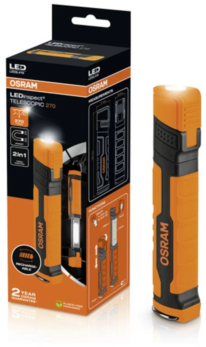 Osram LEDinspect TELESCOPIC Werklamp 270lm